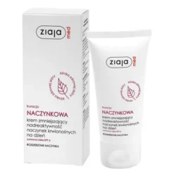 Ziaja Med Kuracja Naczynkowa, krem zmniejszający nadreaktywność naczynek, na dzień, 50 ml
