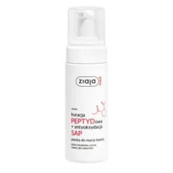 Ziaja Med, kuracja PEPTYDowa + antyoksydacja SAP, pianka do mycia twarzy, 150 ml