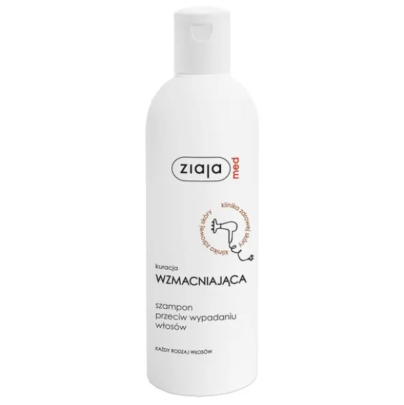 Ziaja Med Kuracja Wzmacniająca, szampon przeciw wypadaniu włosów, 300 ml