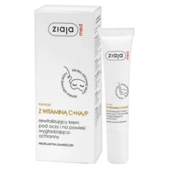 Ziaja Med Kuracja z witaminą C + HA/P, krem rewitalizujący pod oczy, 15 ml