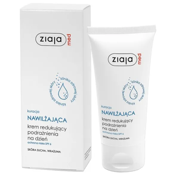 Ziaja Med Nawilżająca, krem redukujący podrażnienia na dzień, 50 ml