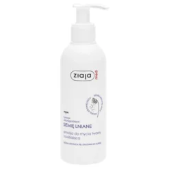 Ziaja Med, Siemię lniane, nawilżająca emulsja do mycia twarzy, 190 ml