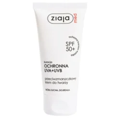 Ziaja Med SPF 50+, przeciwzmarszczkowy krem, cera sucha i dojrzała, 50 ml