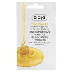 Ziaja Miód Manuka, przeciwtrądzikowa maseczka do twarzy, 7 ml (saszetka)