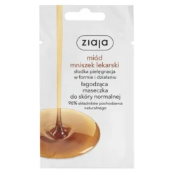 Ziaja Miód Mniszek Lekarski, łagodząca maseczka do twarzy, 7 ml (saszetka)