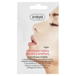 Ziaja Mikrobiom Balans, maska do twarzy dla skóry wrażliwej, 7ml (saszetka)