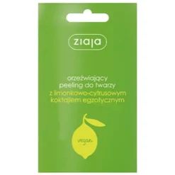 Ziaja, orzeźwiający peeling do twarzy z limonkowo-cytrusowym koktajlem egzotycznym, 7 ml