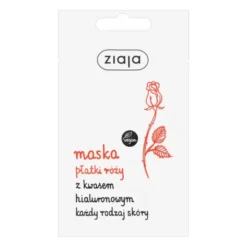 Ziaja Płatki róży, maseczka młodości z kwasem hialuronowym, 7 ml (saszetka)