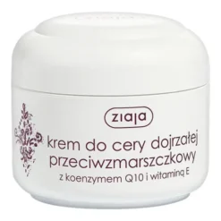 Ziaja, przeciwzmarszczkowy krem do cery dojrzałej z koenzymem Q10 i witaminą E, 50 ml