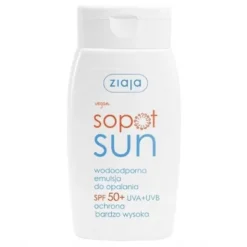 Ziaja Sopot Sun, wodoodporna emulsja do opalania SPF 50+, 125 ml