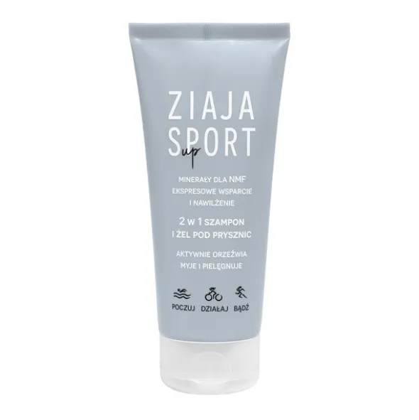 Ziaja Sport Up minerały dla NMF, 2 w 1 szampon i żel pod prysznic, 200 ml