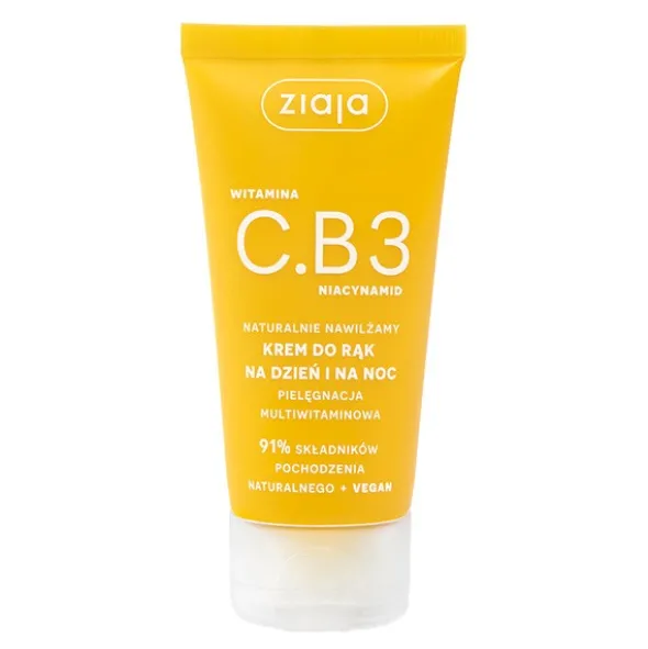 Ziaja Witamina C.B3 Niacynamid, krem do rąk na dzień i na noc, 50 ml