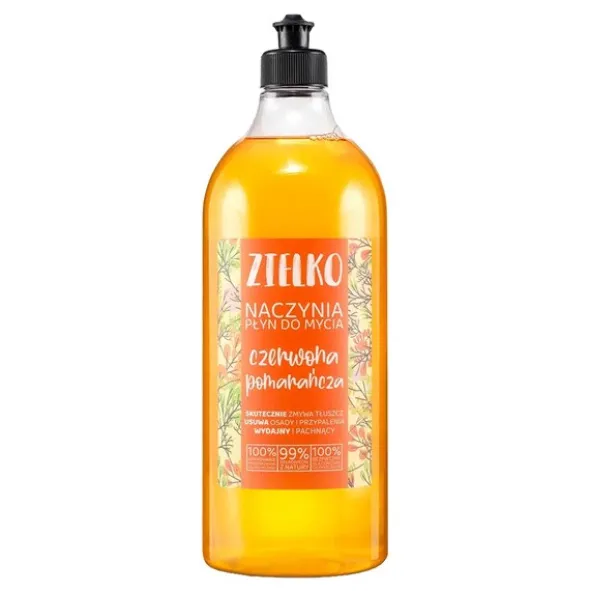 Zielko, Płyn do mycia naczyń, pomarańcza, 1000 ml