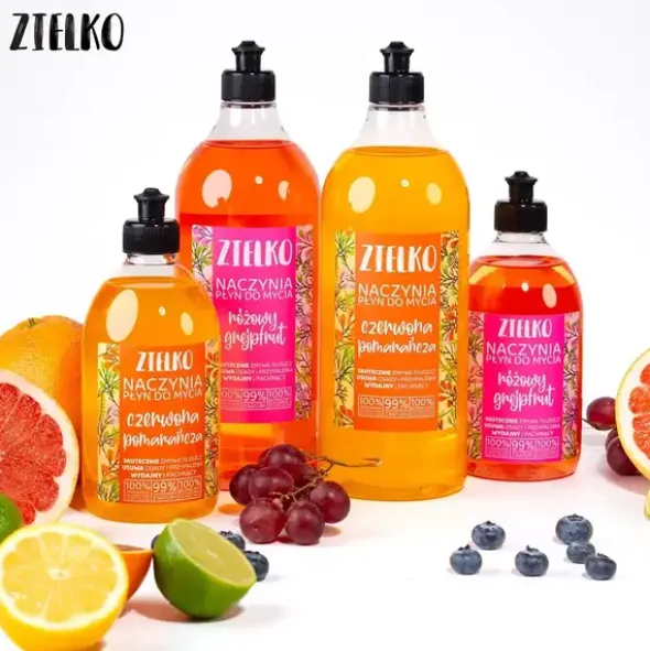 Zielko, Płyn do mycia naczyń, pomarańcza, 1000 ml