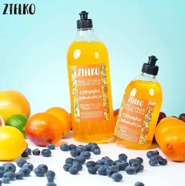 Zielko, Płyn do mycia naczyń, pomarańcza, 1000 ml