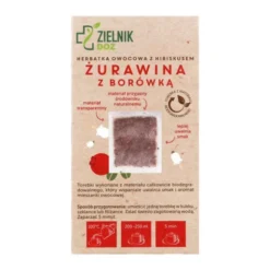 ZIELNIK DOZ Żurawina z borówką, herbatka owocowa z hibiskusem, 30 x 2,5 g