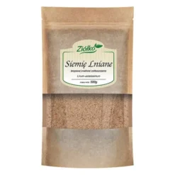 Ziółko, siemię lniane brązowe mielone odtłuszczone, 500 g
