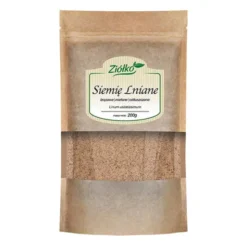 Ziółko, siemię lniane brązowe mielone odtłuszczone, 200 g
