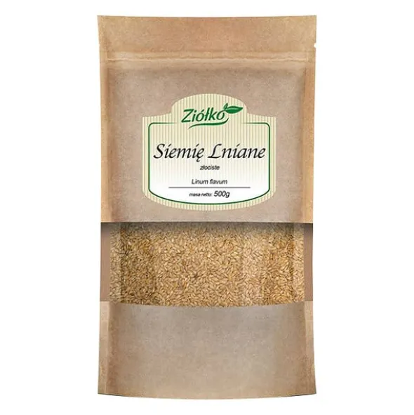 Ziółko, siemię lniane złociste, ziarno, 500 g
