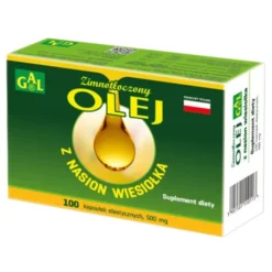 Zimnotłoczony olej z nasion wiesiołka, 500 mg, kapsułki, 100 szt.