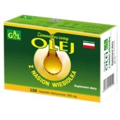 Zimnotłoczony olej z nasion wiesiołka, 500 mg, kapsułki, 150 szt.
