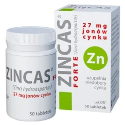 Zincas forte, 27 mg jonów cynku, tabletki, 50 szt.
