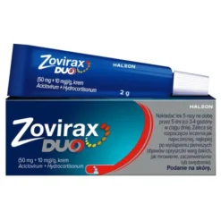 Zovirax Duo, 50 mg + 10 mg, krem na skórę, 2 g
